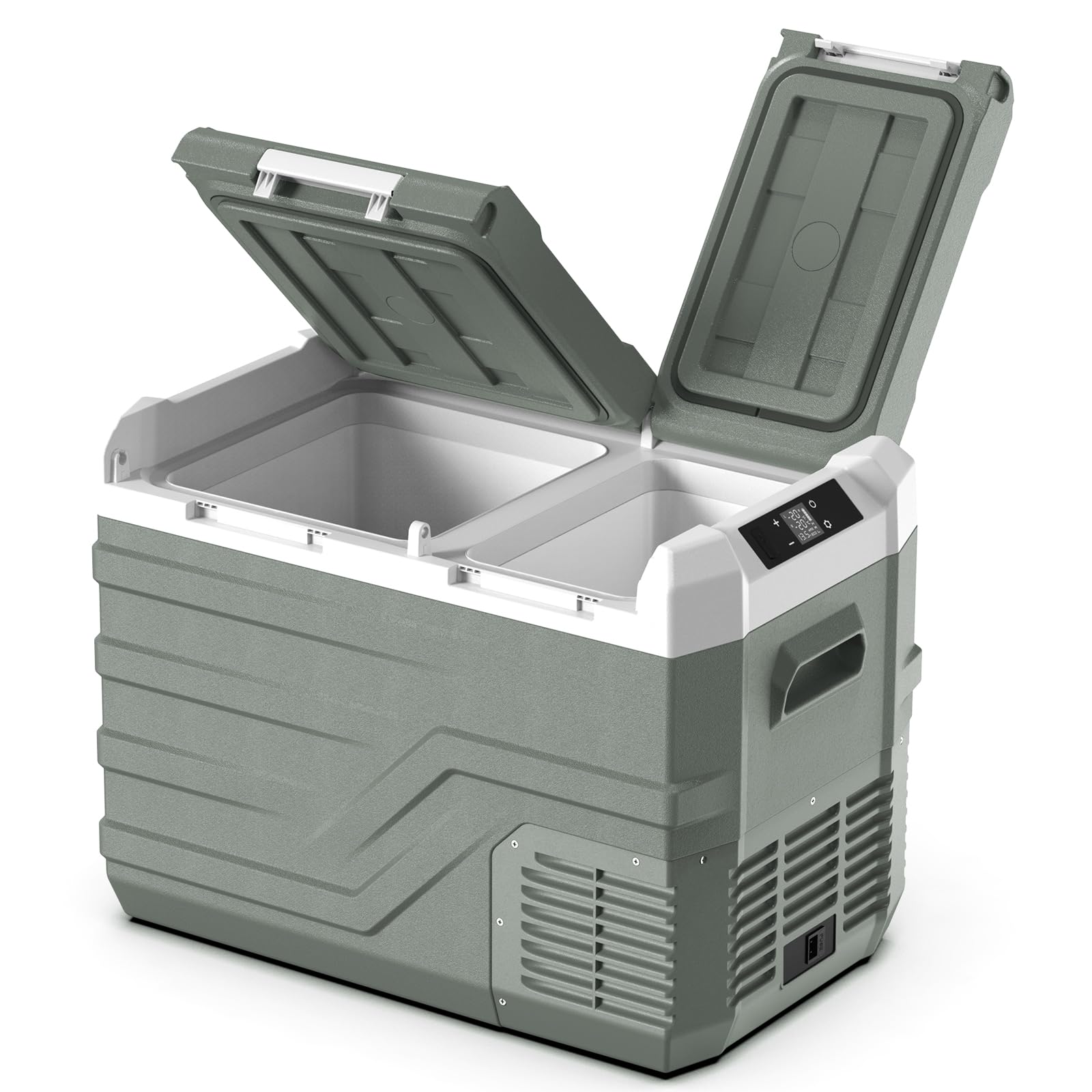 Amazon.co.jp: Alpicool 車載冷蔵庫 2室 31L ポータブル冷蔵庫 独立